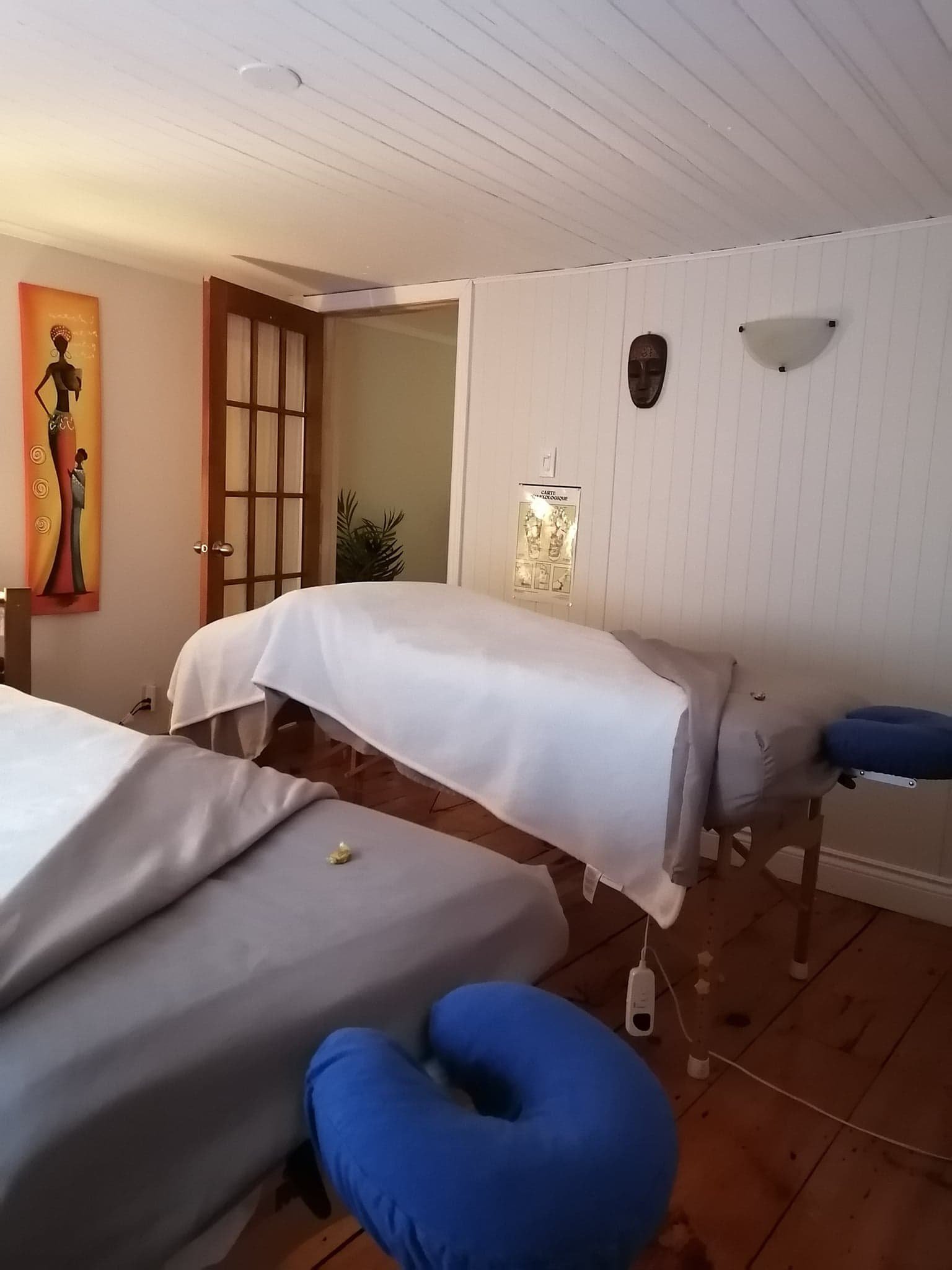 Salle L'Africaine à la Clinique de Massothérapie Descansa